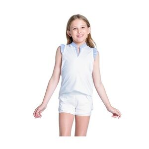 Lilac Lucky in Love LOVELY PLEAT Sleeveless Top for Girls